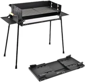 Outdoor Folding Barbecue Rack BBQ Charcoal Household Thickened Stainless Steel Barbecue Stove