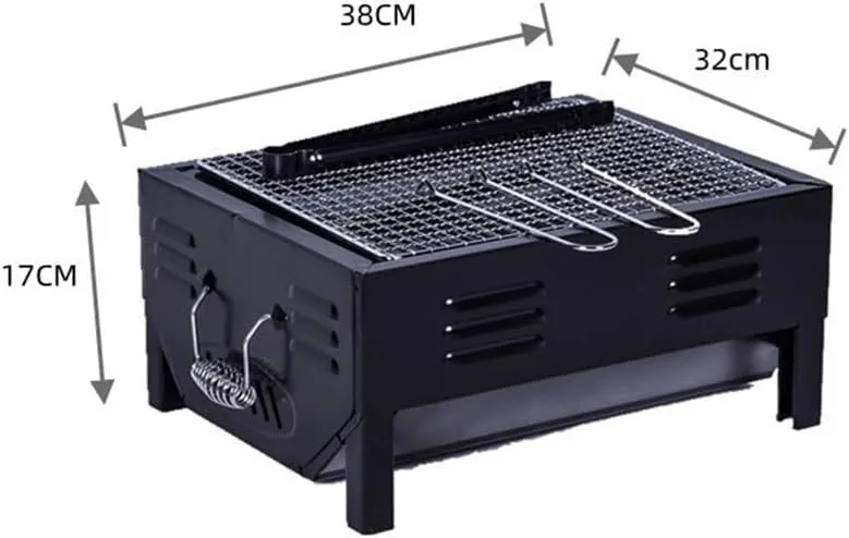 Outdoor Folding Barbecue Rack BBQ Charcoal Household Thickened Stainless Steel Barbecue Stove
