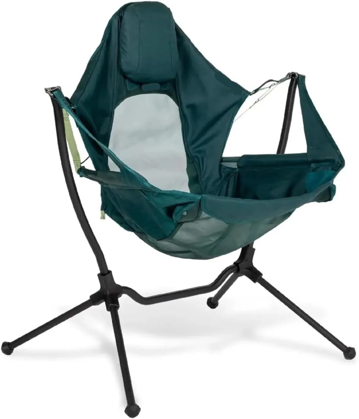 Outdoor Folding Chair Breathable Mesh Moon Chair, Breathable Folding Chair, Fishing, Camping, Leisure Backpack Chair(Deep Green)