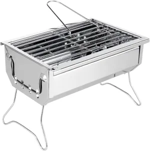 Outdoor Folding Portable Barbecue Stove Home Mini Stainless Steel Charcoal Grill