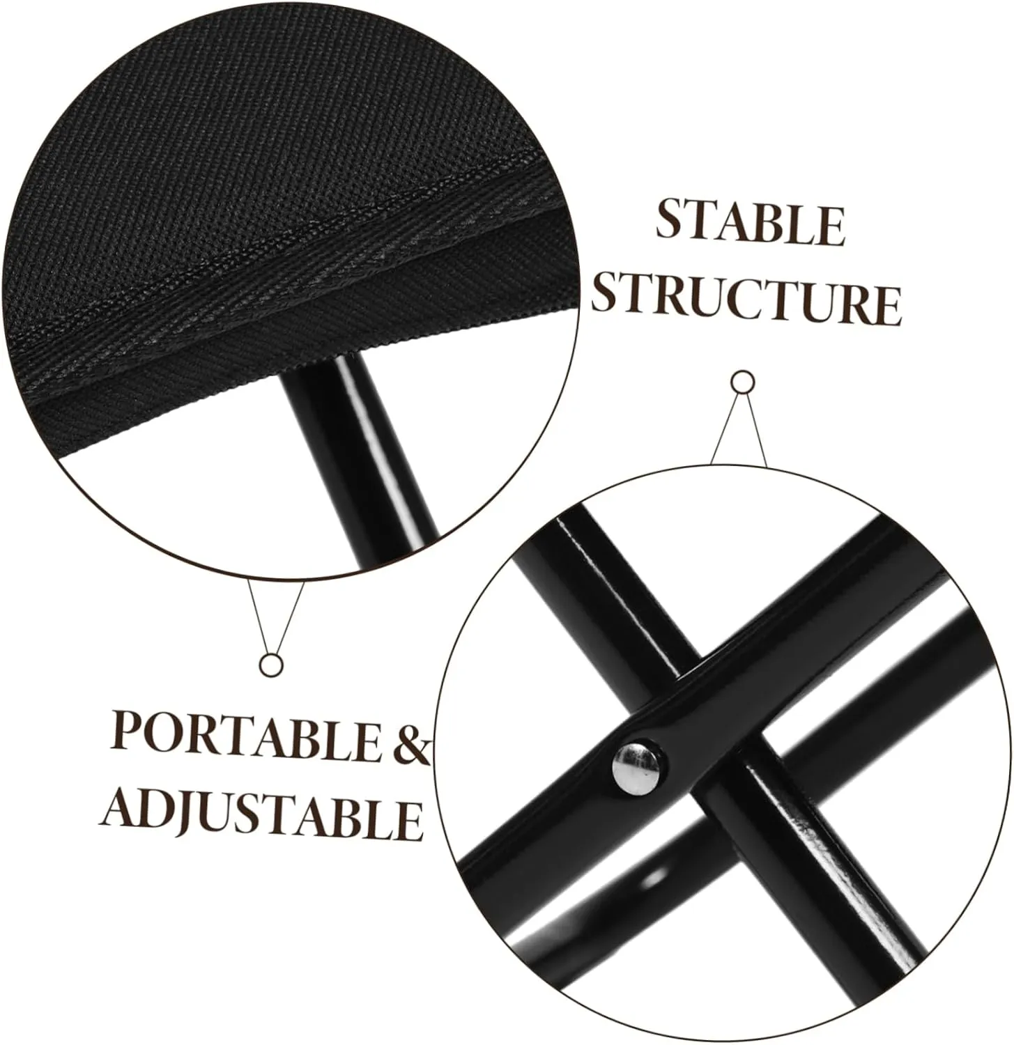 Outdoor Fully Foldable Portable Stool Aluminum Camping Footstool for Hiking Garden Beach