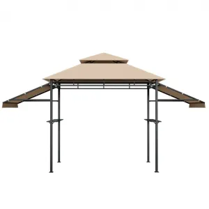 Outdoor Gazebo 13.5 x 4ft Double Tier Canopy Barbeque Shelter Tent