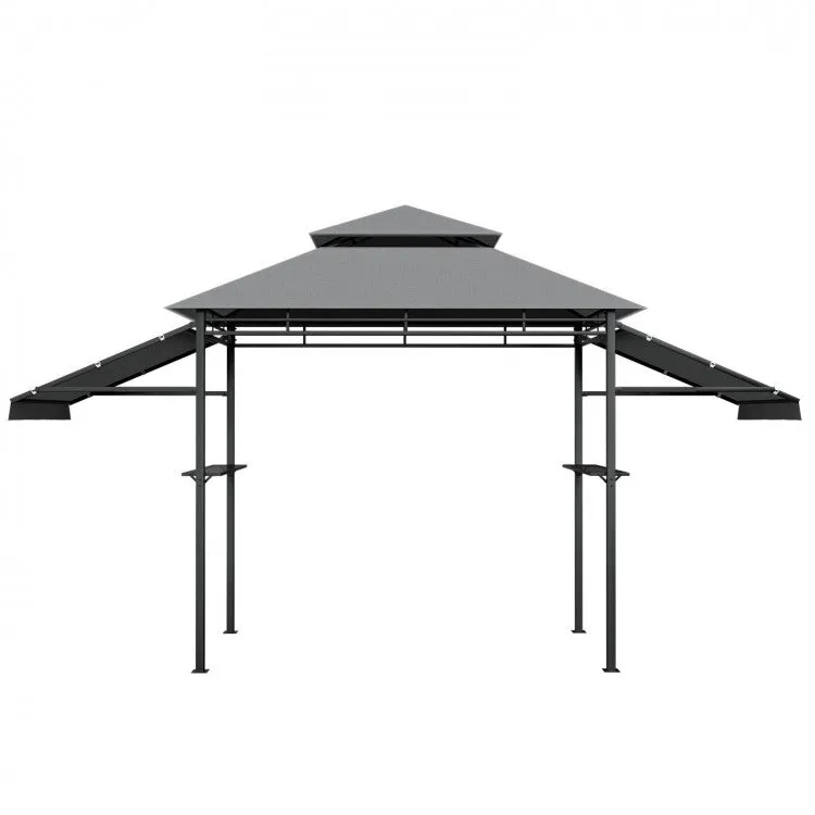 Outdoor Gazebo 13.5 x 4ft Double Tier Canopy Barbeque Shelter Tent