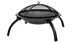 Outdoor Grill La Hacienda 58106 Camping Firebowl with Grill, Folding Legs, RENT