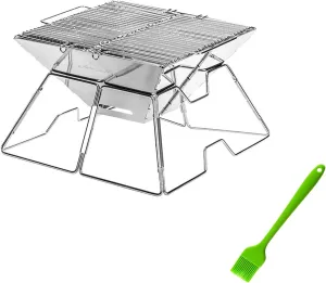Outdoor Grill Wood Folding Stoves BBQ Grill Portable Grill Camping Stove Camping Barbecue Wood Charcoal Stoves