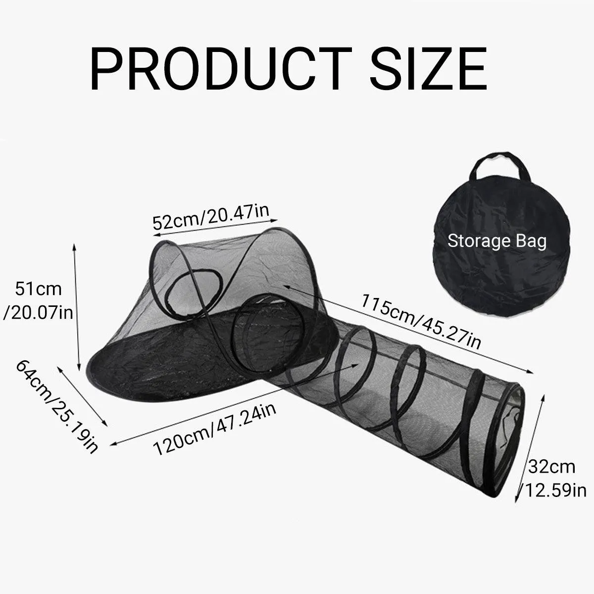 Outdoor Pet Tent Nest Foldable Cat Tunnel Playhouse Portable Shelter for Cats