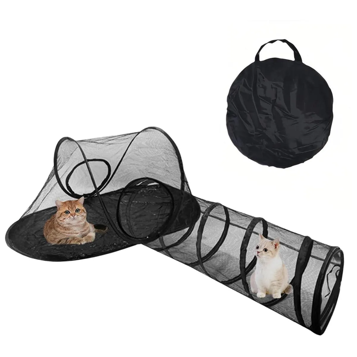 Outdoor Pet Tent Nest Foldable Cat Tunnel Playhouse Portable Shelter for Cats