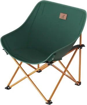 Outdoor Portable Folding Chair Fishing Stool Camping Chair Moon Chair Table Chair Ultra Light Folding Stool Sketch Recliner Stool (blackish green)