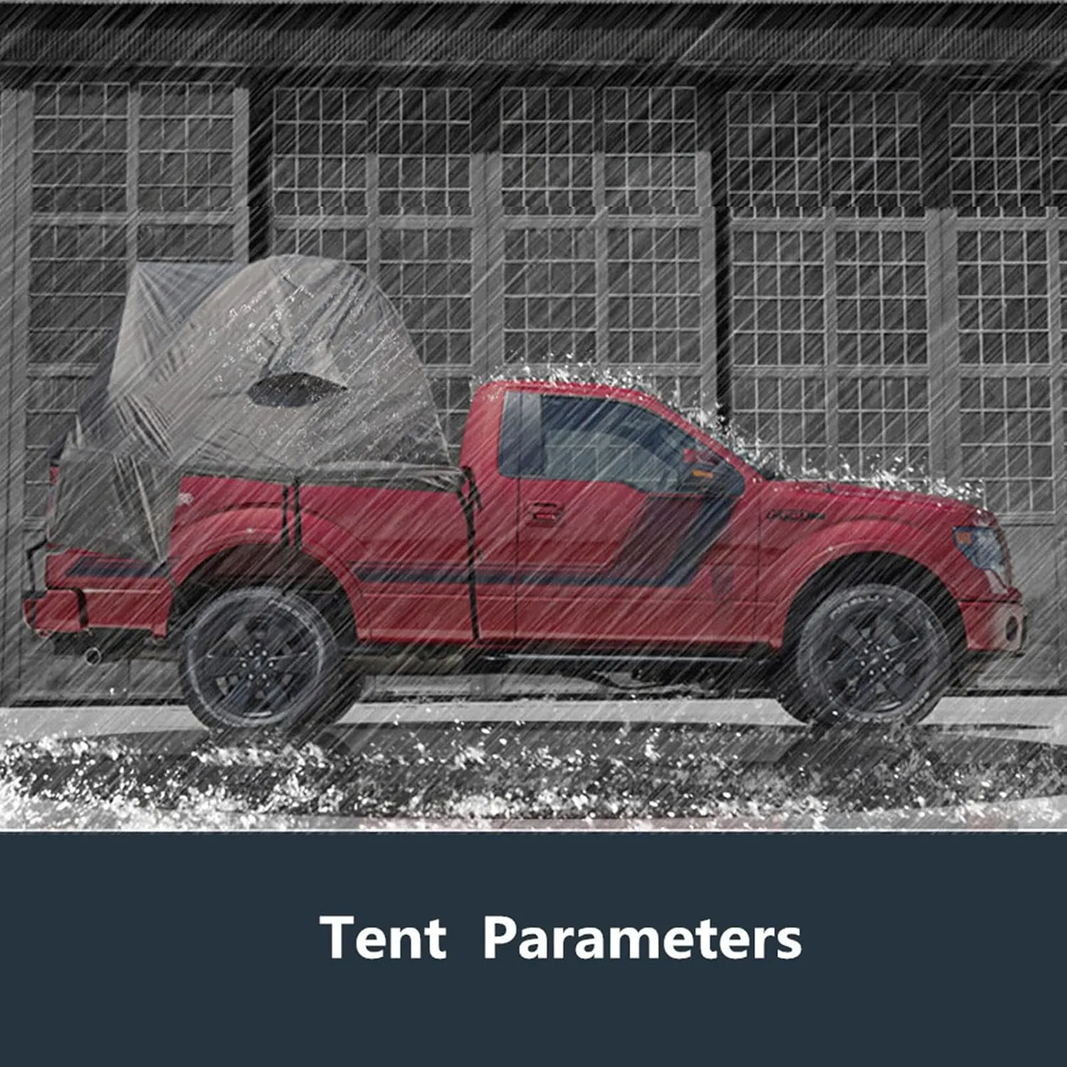 Outdoor Self-drivingTour Camping Tent, Car Awning Waterproof Tent Shade PU Coated Awning Canopy Sunshade Outdoor Camping Tent Travel Accessories