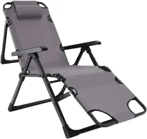 Oversized Zero Gravity Chair Recliner Folding Patio Lounge 330lbs Capacity Adjustable Lawn with Headrestfor OutdoorCampingPatio Vision