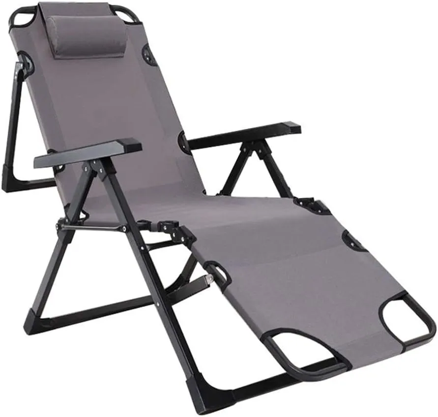 Oversized Zero Gravity Chair Recliner Folding Patio Lounge 330lbs Capacity Adjustable Lawn with Headrestfor OutdoorCampingPatio Vision