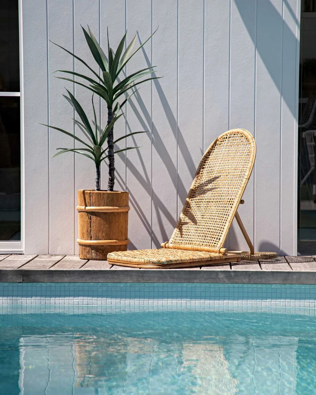 Palm Beach Portable Rattan Beach Chair