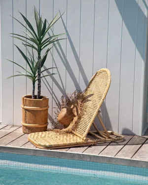 Palm Beach Portable Rattan Beach Chair