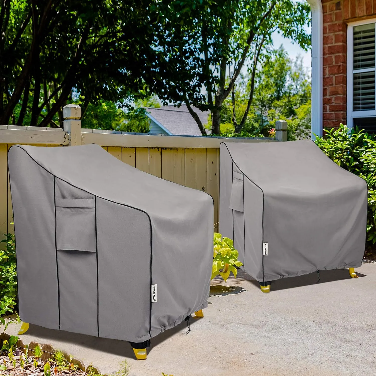 Patio Chair Covers Waterproof, Heavy Duty Outdoor Furniture Covers Fits up to 36W x 37D x 36H inches -2 Pack