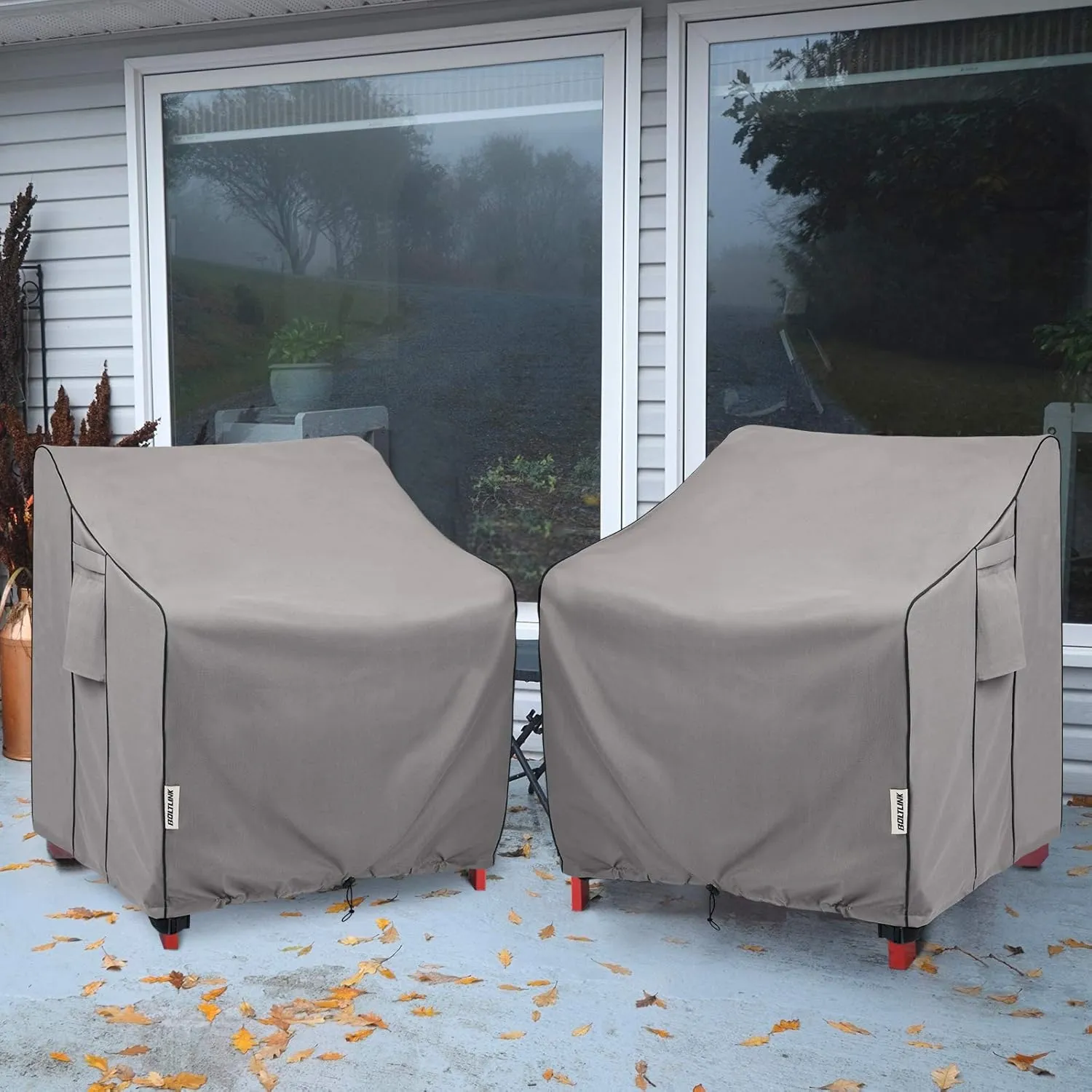 Patio Chair Covers Waterproof, Heavy Duty Outdoor Furniture Covers Fits up to 36W x 37D x 36H inches -2 Pack