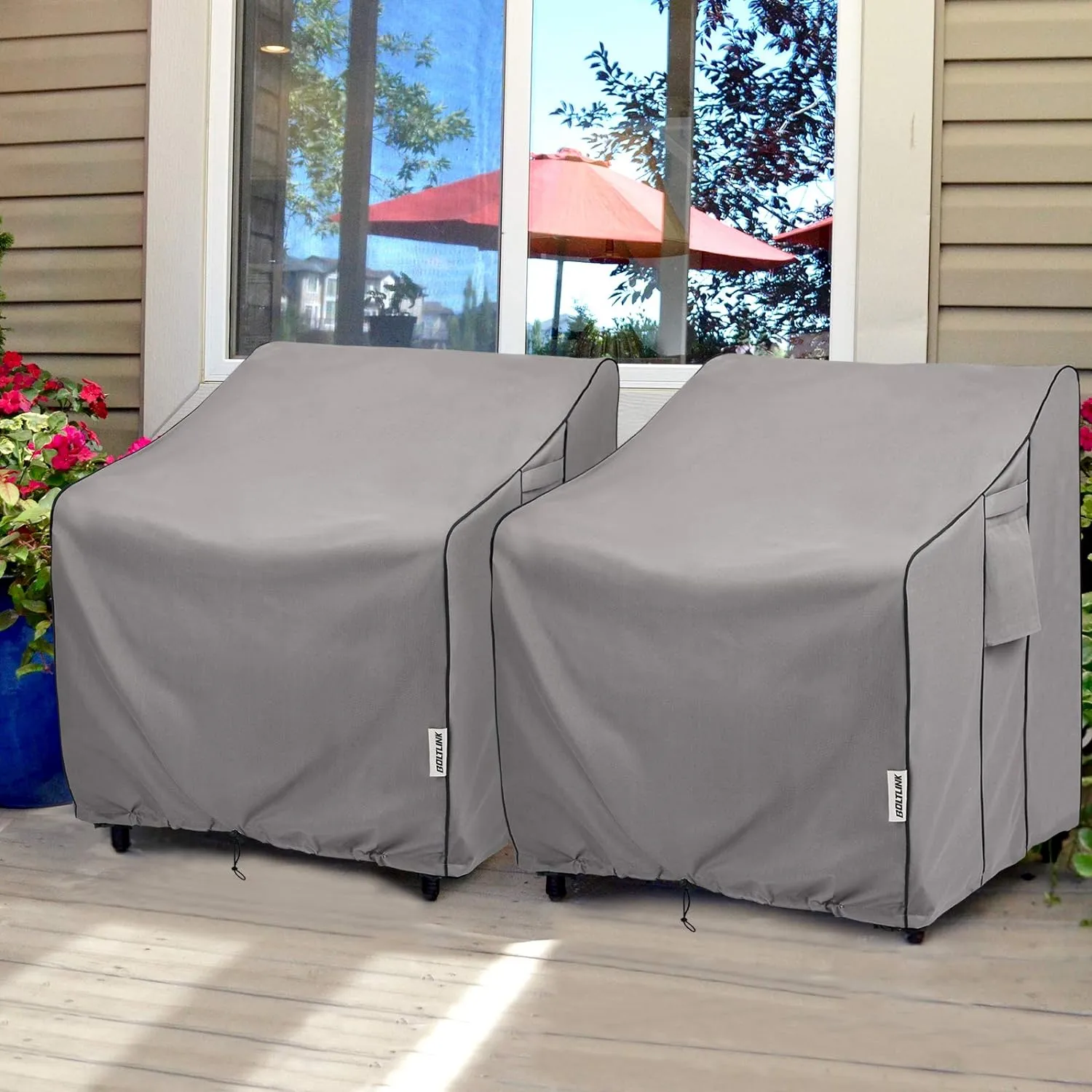 Patio Chair Covers Waterproof, Heavy Duty Outdoor Furniture Covers Fits up to 36W x 37D x 36H inches -2 Pack