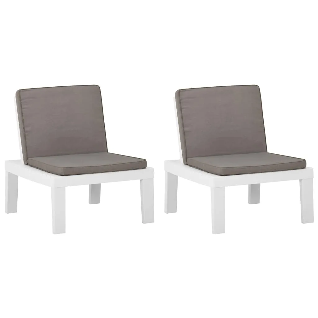 Patio Lounge Chair Outdoor Seating Lawn Chair with Cushion Plastic