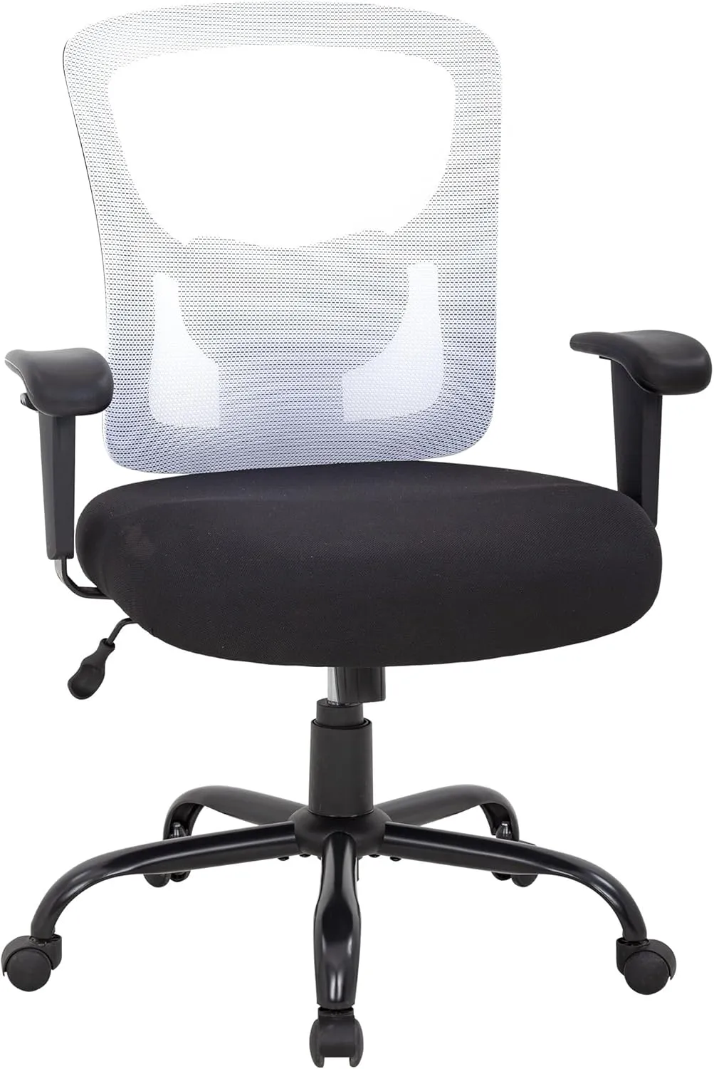 PayLessHere Ergonomic Desk Chair Office Chair Computer Chair 500lbs with Lumbar Support Wide Seat Adjust Arms Rolling Swivel High Back Task Executive Big and Tall Office Chair for Home Office，White