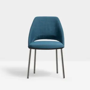 Pedrali Vic Metal 657 padded chair in fabric