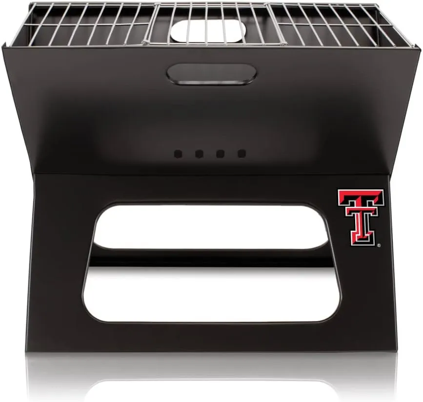 PICNIC TIME NCAA Texas Tech Red Raiders Portable Charcoal X-Grill