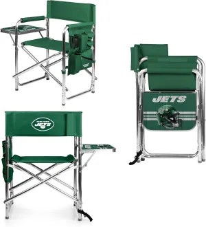 PICNIC TIME NFL Unisex-Adult NFL Sports Chair with Side Table, Beach Chair, Camp Chair for Adults