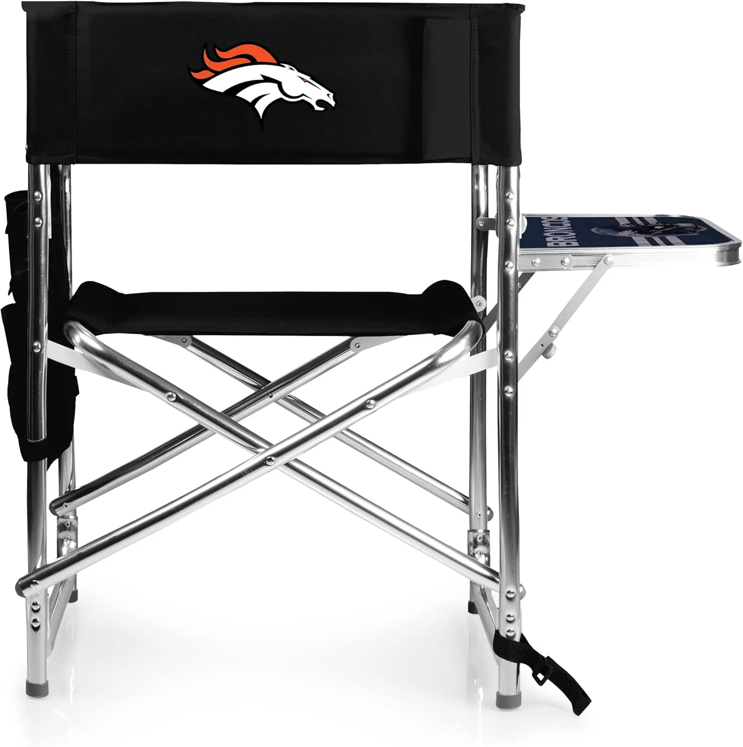 PICNIC TIME NFL Unisex-Adult NFL Sports Chair with Side Table, Beach Chair, Camp Chair for Adults