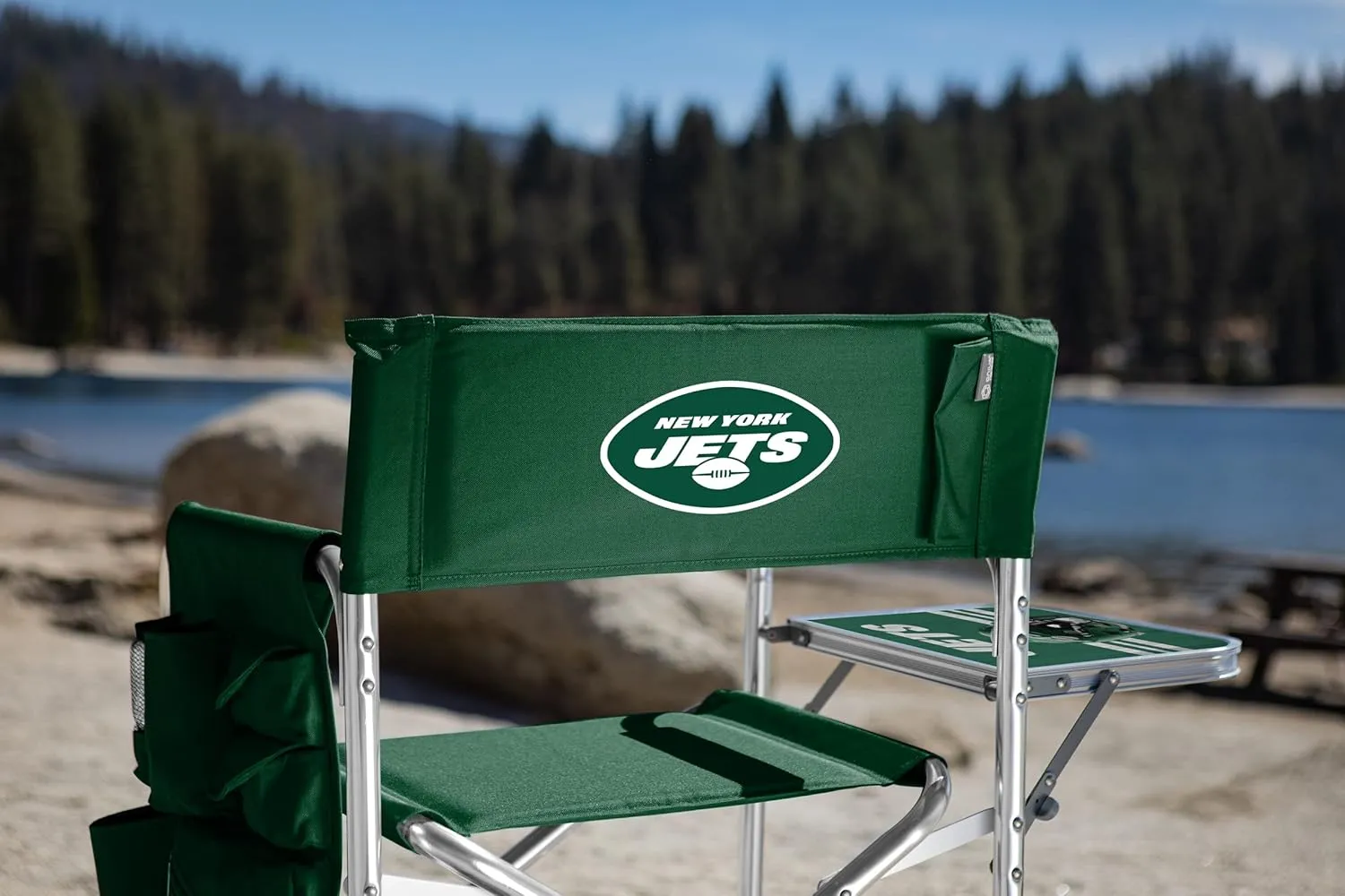 PICNIC TIME NFL Unisex-Adult NFL Sports Chair with Side Table, Beach Chair, Camp Chair for Adults