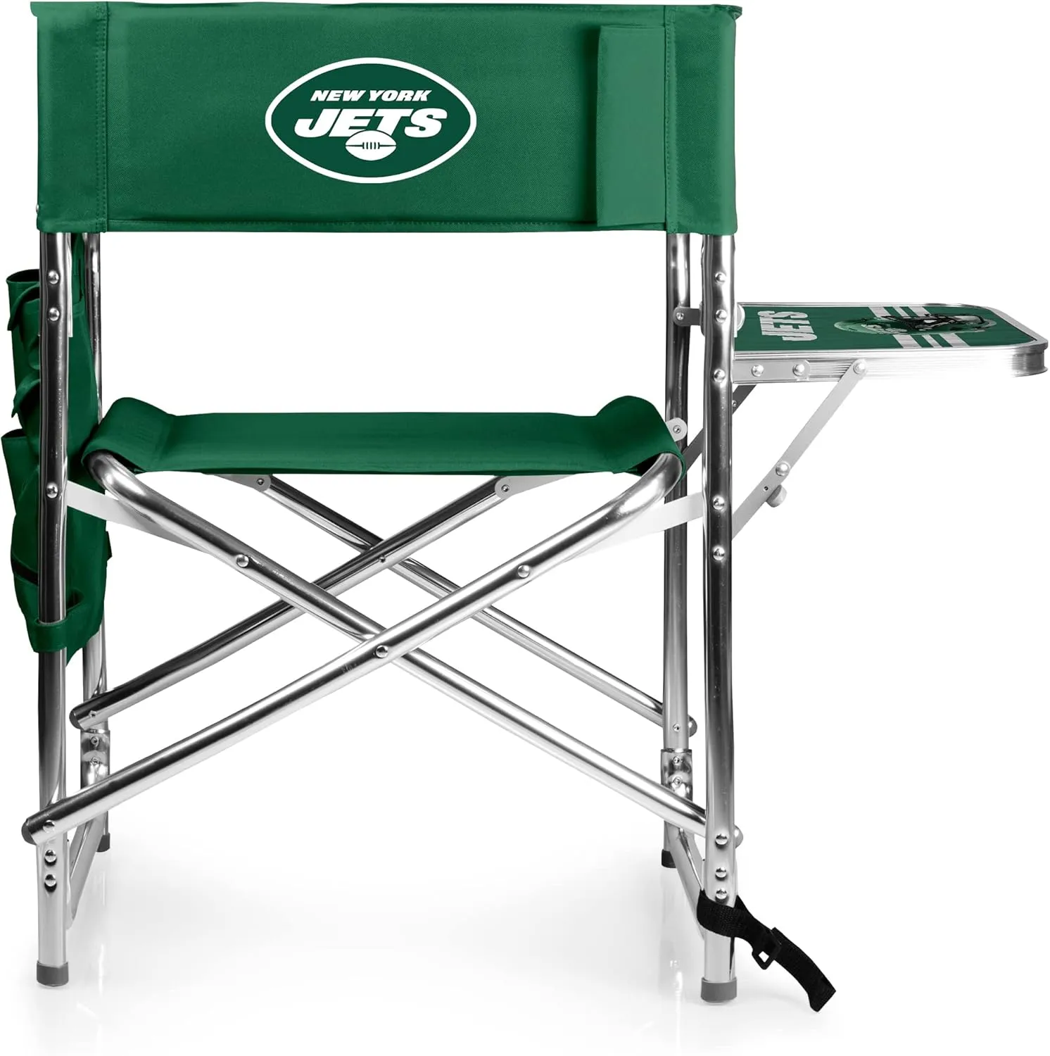 PICNIC TIME NFL Unisex-Adult NFL Sports Chair with Side Table, Beach Chair, Camp Chair for Adults