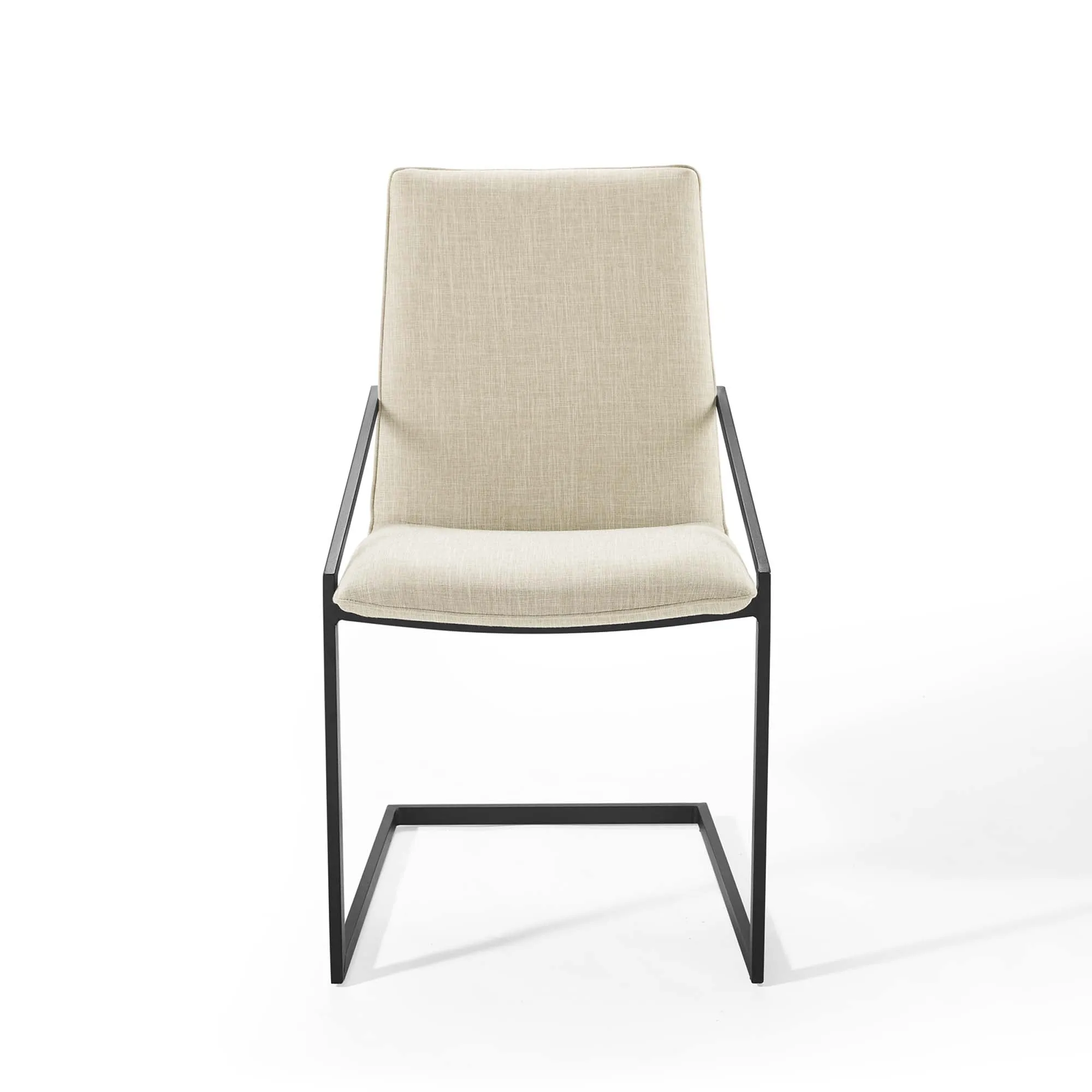 Pitch Dining Armchair Upholstered Fabric Set of 2