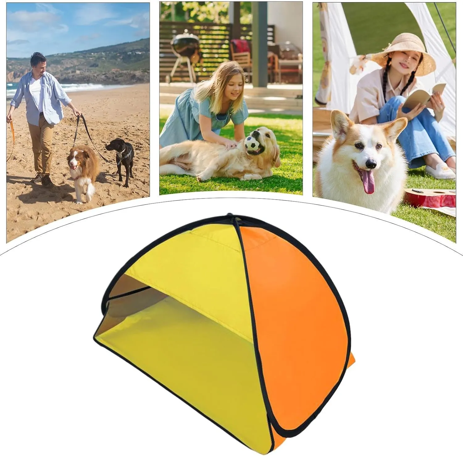 Pop Up Beach Head Tent - UV Protection Beach Shade Tent for Head,Easy Setup Automatic Sun Shelters for Outdoor Hiking Picnic Sunbathing Fishing
