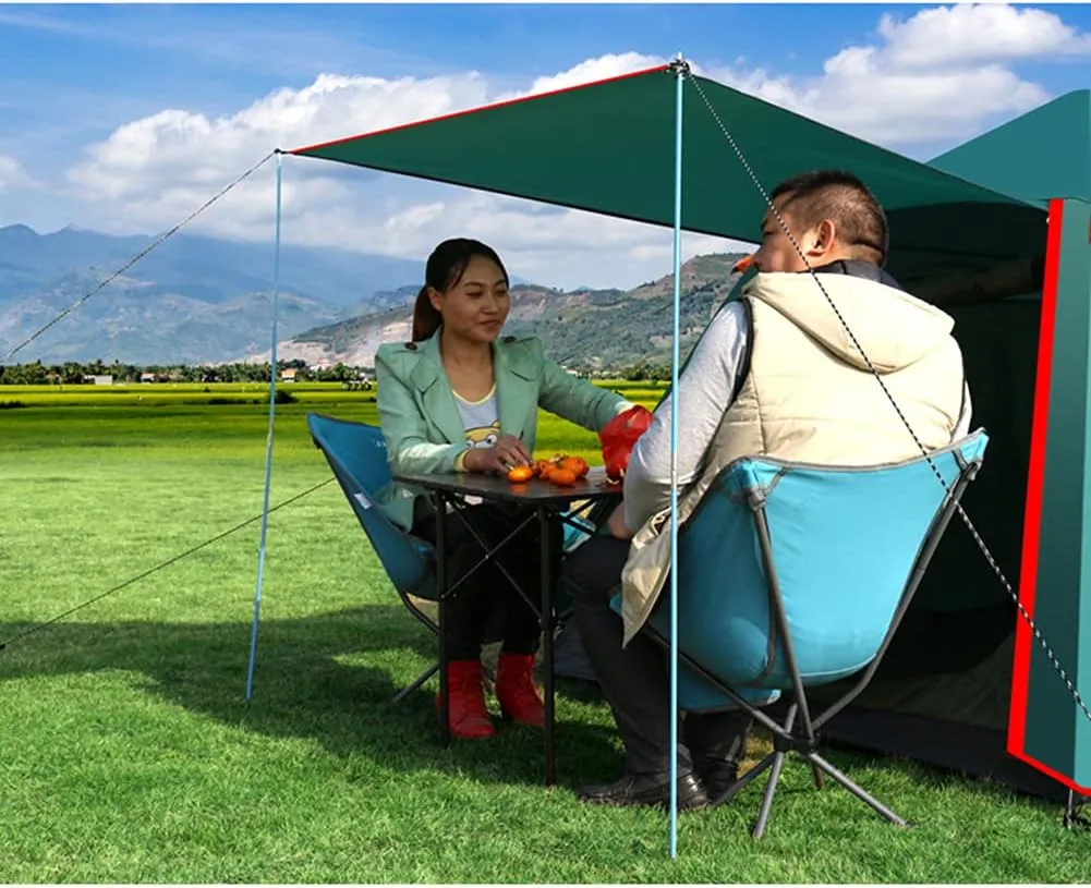 Pop Up Tent Family Camping Tent 3-4 Person Portable Tent Automatic Tent Waterproof Windproof for Camping Hiking Mountaineering (Blue 3)