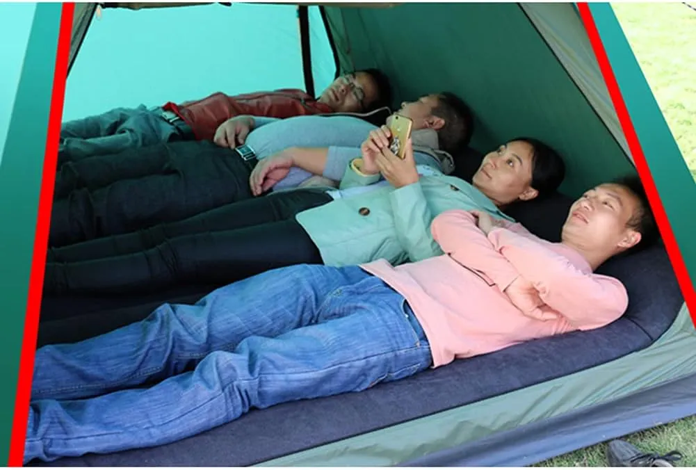 Pop Up Tent Family Camping Tent 3-4 Person Portable Tent Automatic Tent Waterproof Windproof for Camping Hiking Mountaineering (Blue 3)