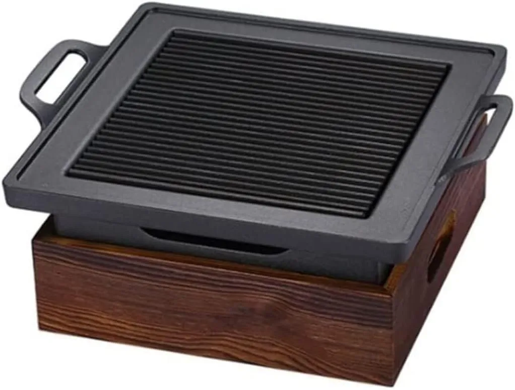 Portable BBQ Grill, Foldable Charcoal with Non-Stick Coating Adjustable Temperature for Outdoor Camping, Picnics, and Backyard