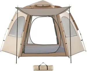 Portable Camp Tent, Waterproof Dome Tent, Pop Up Tent for Camping, Automatic Camping Tent, Breathable Camp Tent, Easy Setup Tent, Instant Tents for 5-8 Person, Tents for Camping Outdoor Hiking