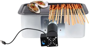 Portable Camping Barbecue Grill, Small Charcoal Grill Tabletop Outdoor Smoker BBQ with Carrying Bag, Portable Camping Charcoal Grill for Picnic, Garden, Terrace, Camping, Travel, Hiking