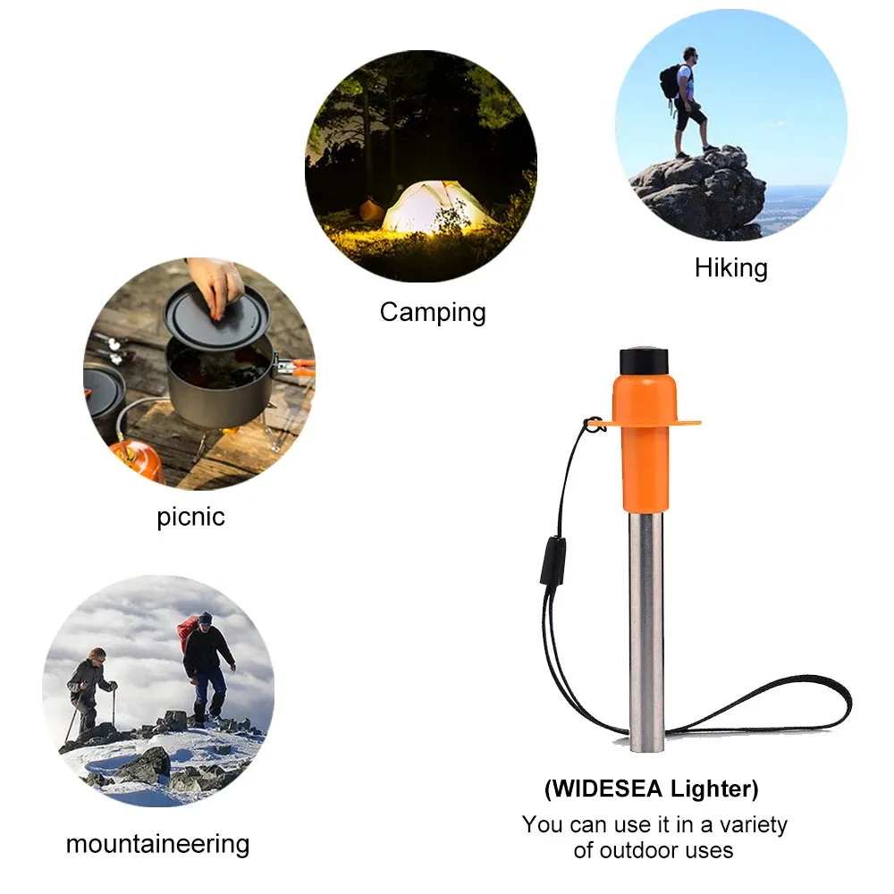 Portable Camping Stove Pulse Ignition Device - Stainless Steel Gas Burner Lighter