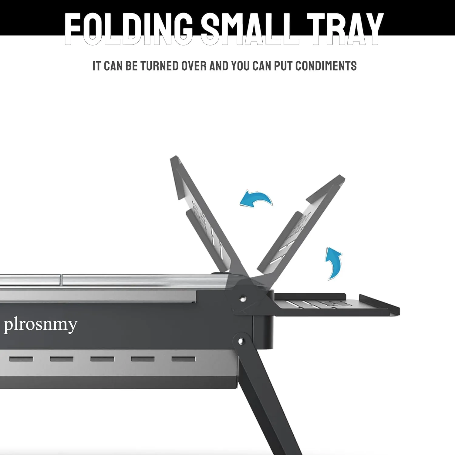 Portable Charcoal Foldable Grill, Small Grills Outdoor Cooking for Travel, Camping Smoker BBQ Grill, Stainless Steel Table Top Grill Charcoal for Outdoor Cooking, Camping, Backyard