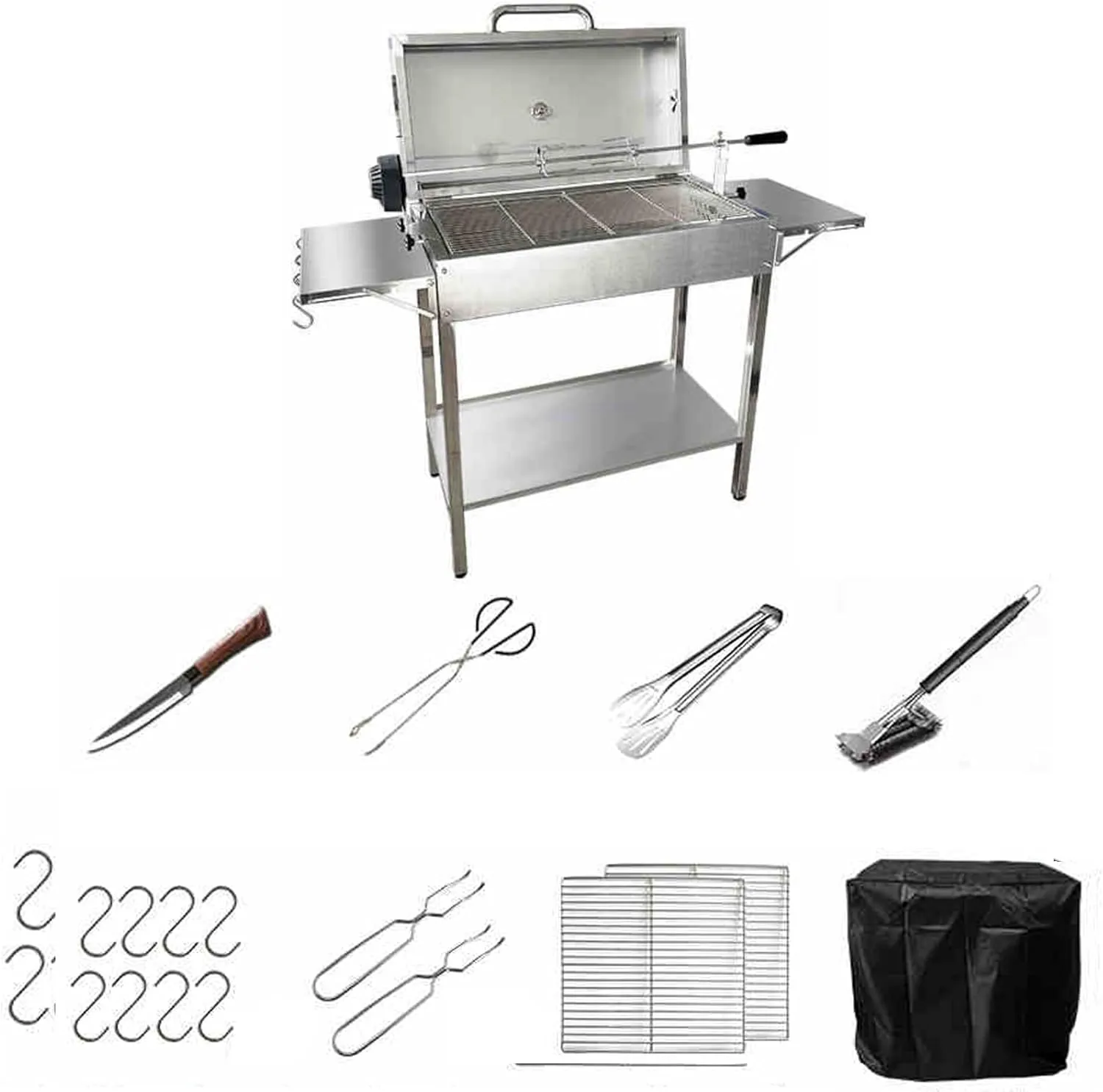 Portable Charcoal Grill BBQ Grill Portable, Quick-Assembly Design for Camping, Tailgating, Picnics & Outdoor Cooking Camping f