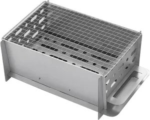 Portable Charcoal Grill, Foldable Stainless Steel Barbecue for Outside Camping Picnic Party Backyard BBQ Hiking