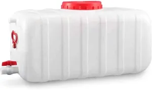 Portable Drinking Water Tank Bucket Hiking Camping Picnic Trip Barbecue Grill Thick Plastic Horizontal Water Storage Cont