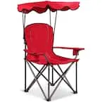 Portable Folding Beach Canopy Chair with Cup Holders