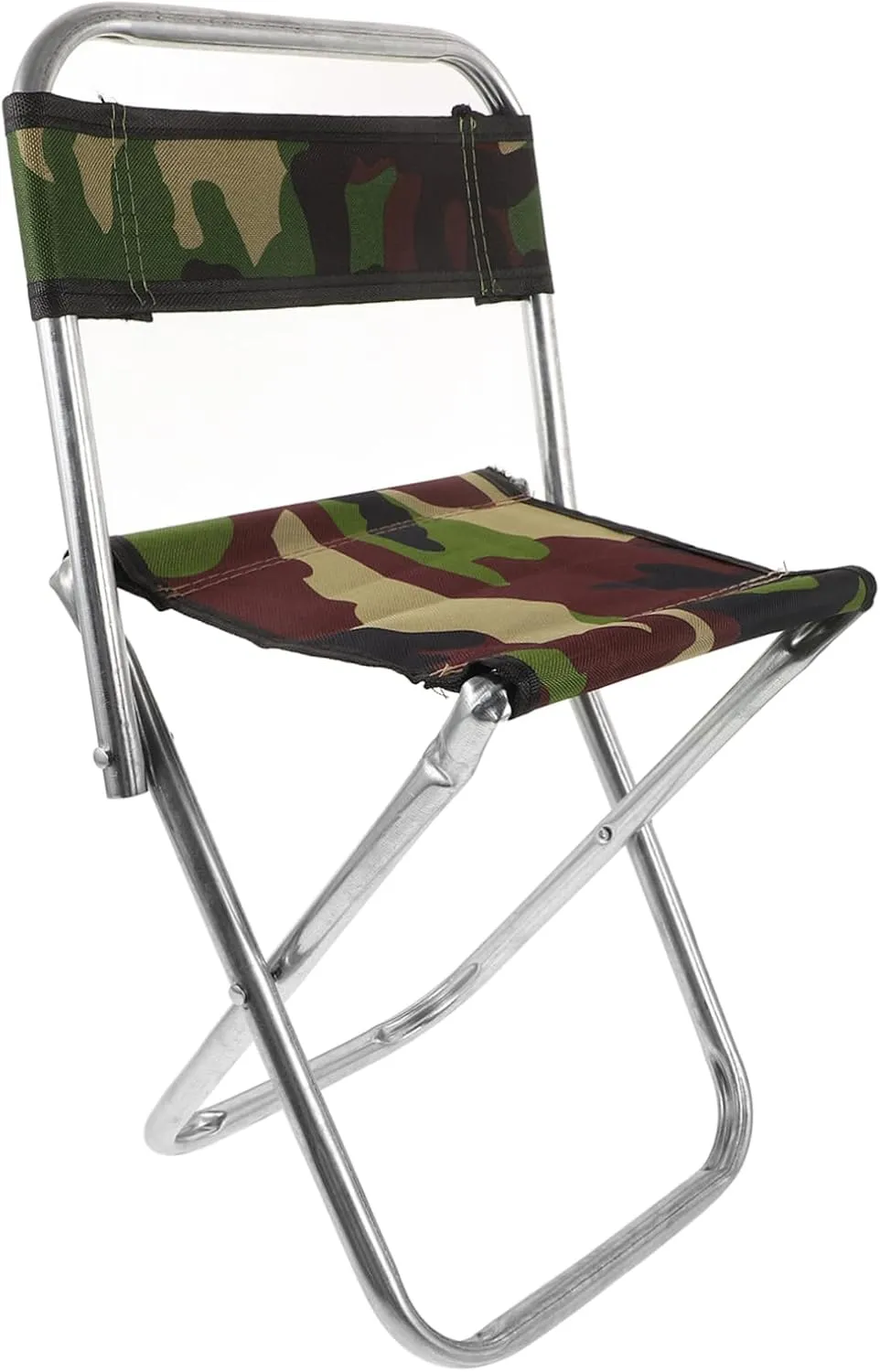 Portable Folding Chair for Outdoor Fishing Large Camouflage Camping Seat Lightweight and Compact Design for Garden Beach and Travel Use