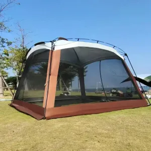 Portable Folding Mosquito Mesh Tent with Sunshade Canopy for Camping & Outdoor Adventures