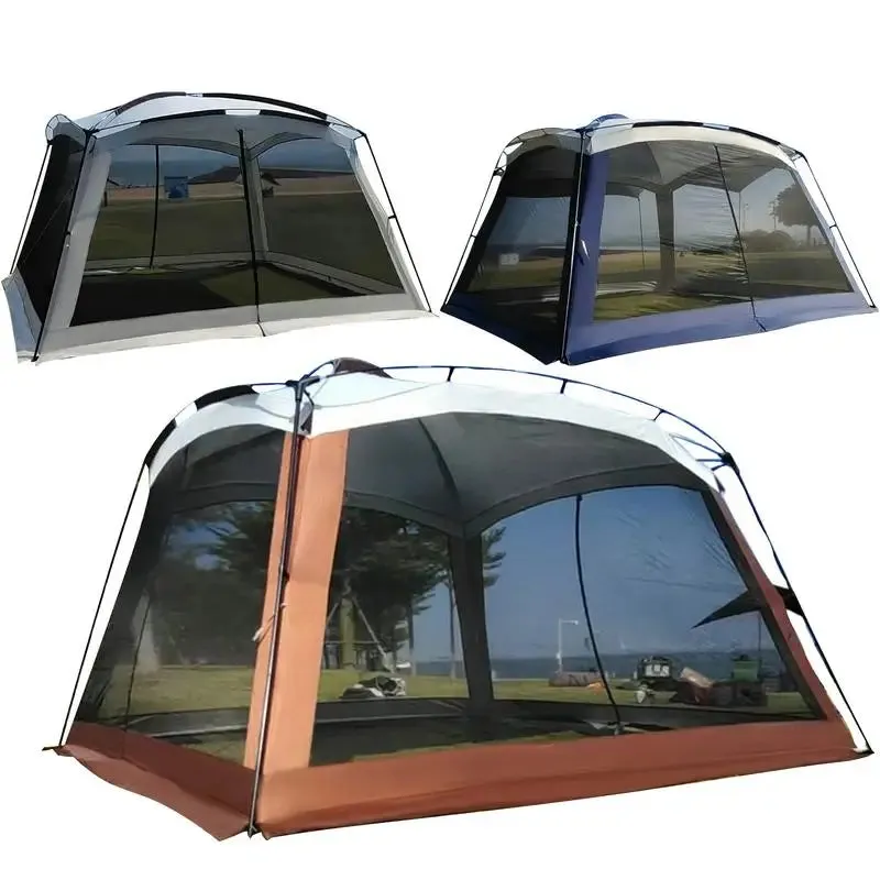 Portable Folding Mosquito Mesh Tent with Sunshade Canopy for Camping & Outdoor Adventures