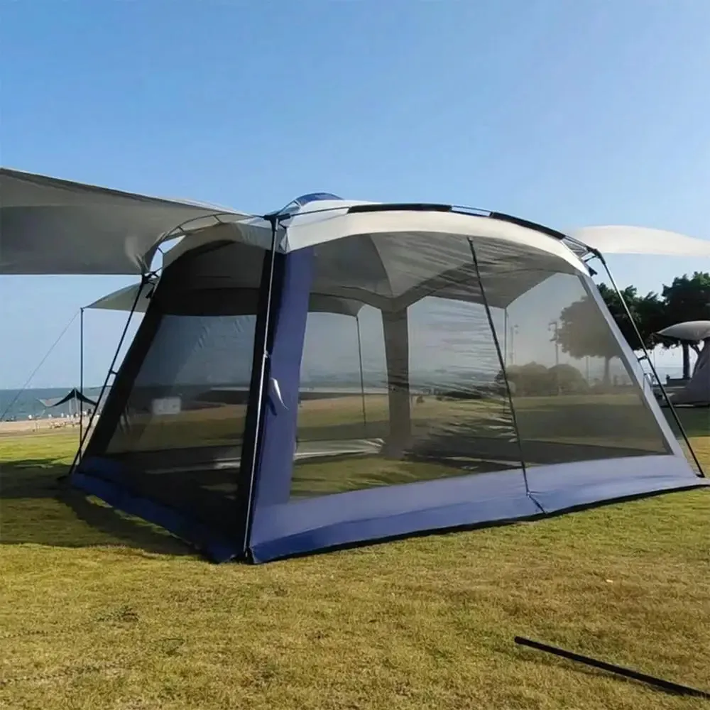 Portable Folding Mosquito Mesh Tent with Sunshade Canopy for Camping & Outdoor Adventures