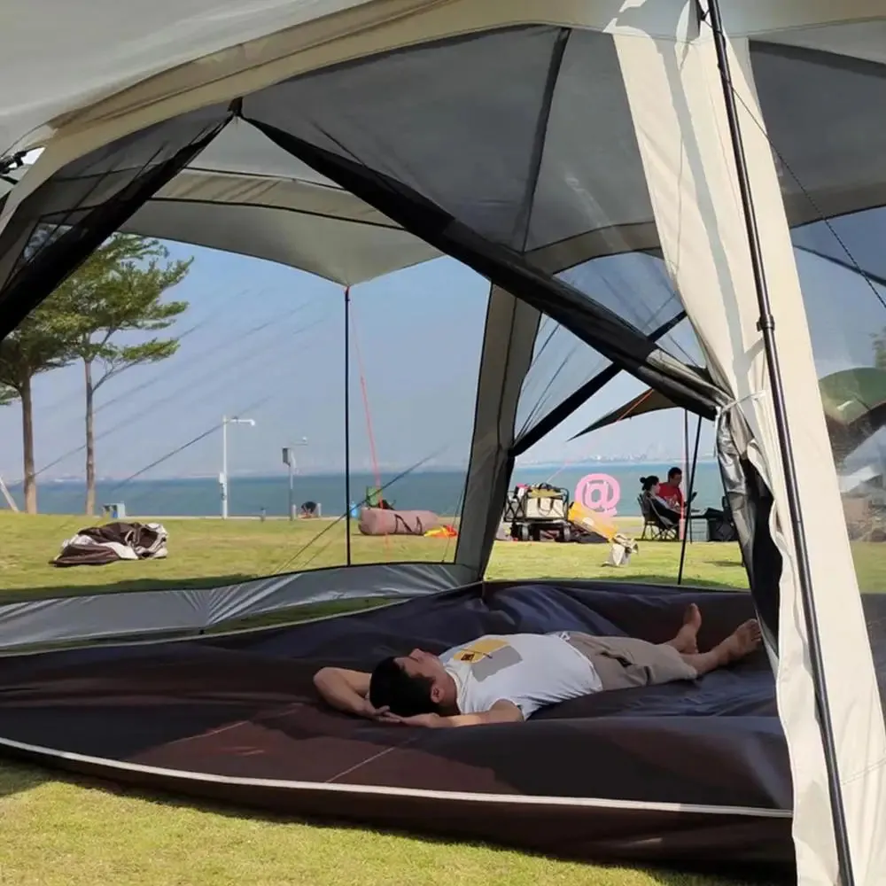 Portable Folding Mosquito Mesh Tent with Sunshade Canopy for Camping & Outdoor Adventures