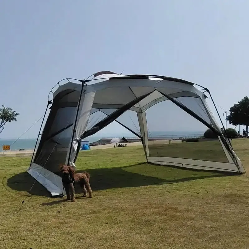 Portable Folding Mosquito Mesh Tent with Sunshade Canopy for Camping & Outdoor Adventures