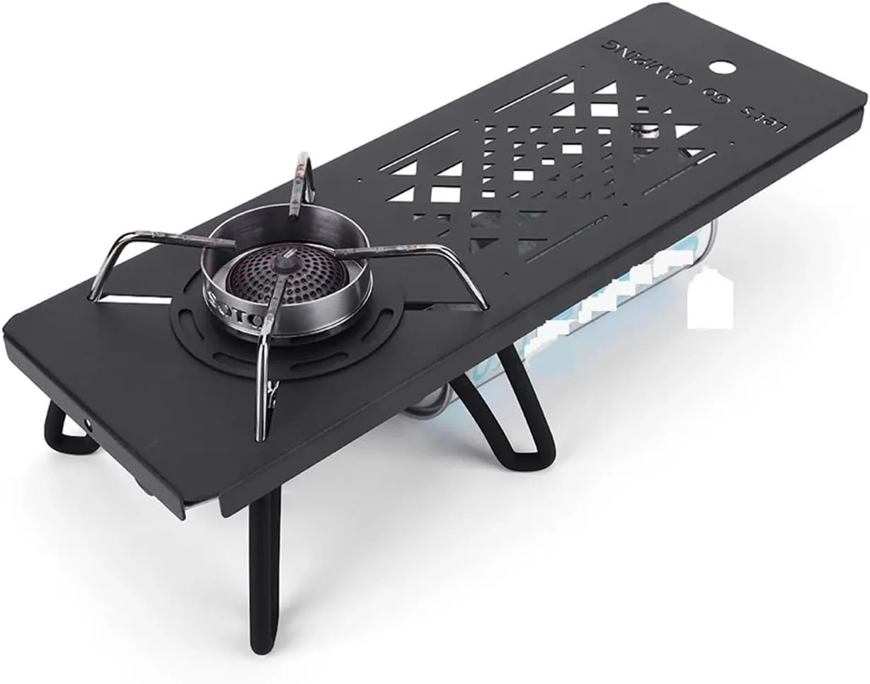 Portable Folding Table with Removable BBQ Grill | Ideal Outdoor Picnic & Camping Accessory for Spider Stove(Table Board)