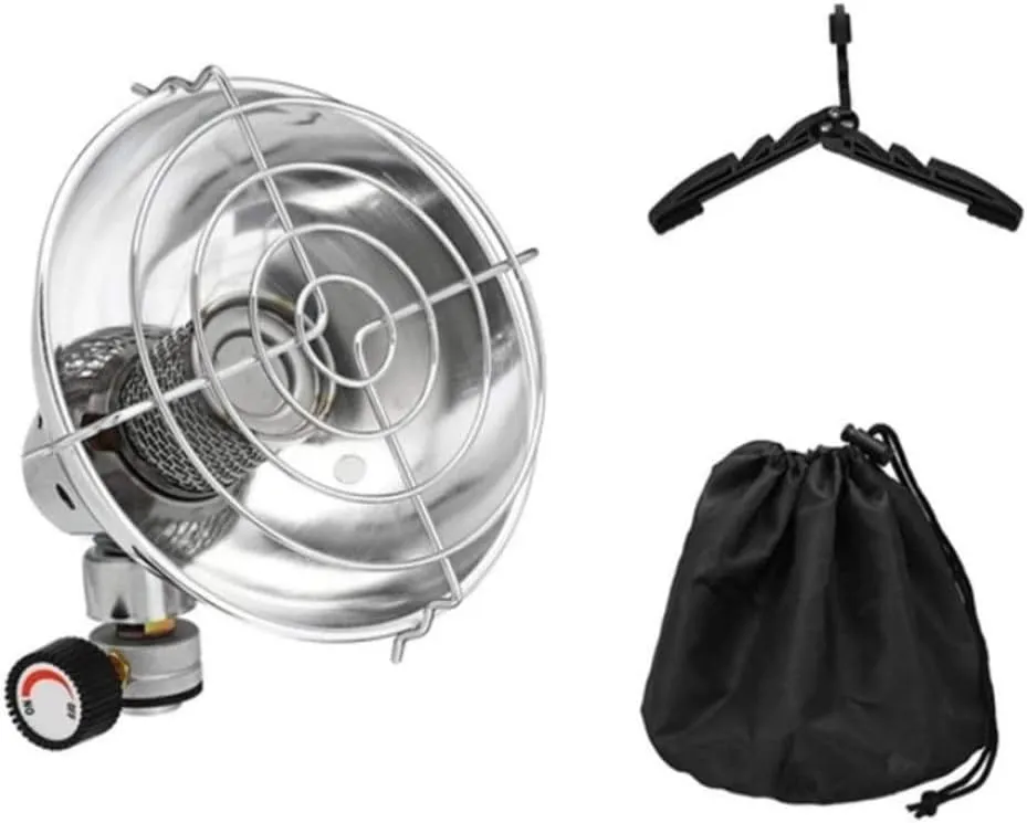 Portable Gas Heater,Outdoor Camping Tent Heater Warmer with Stand, Propane Heating Stove with Storage Bag