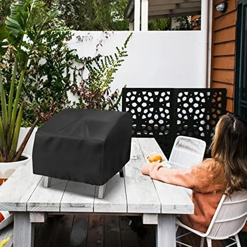Portable Grill Cover,Fit for Cuisinart CGG-608,Waterproof Small Table Top BBQ Grill Cover,Heavy Duty 600D Outdoor Tabletop Grill Cover